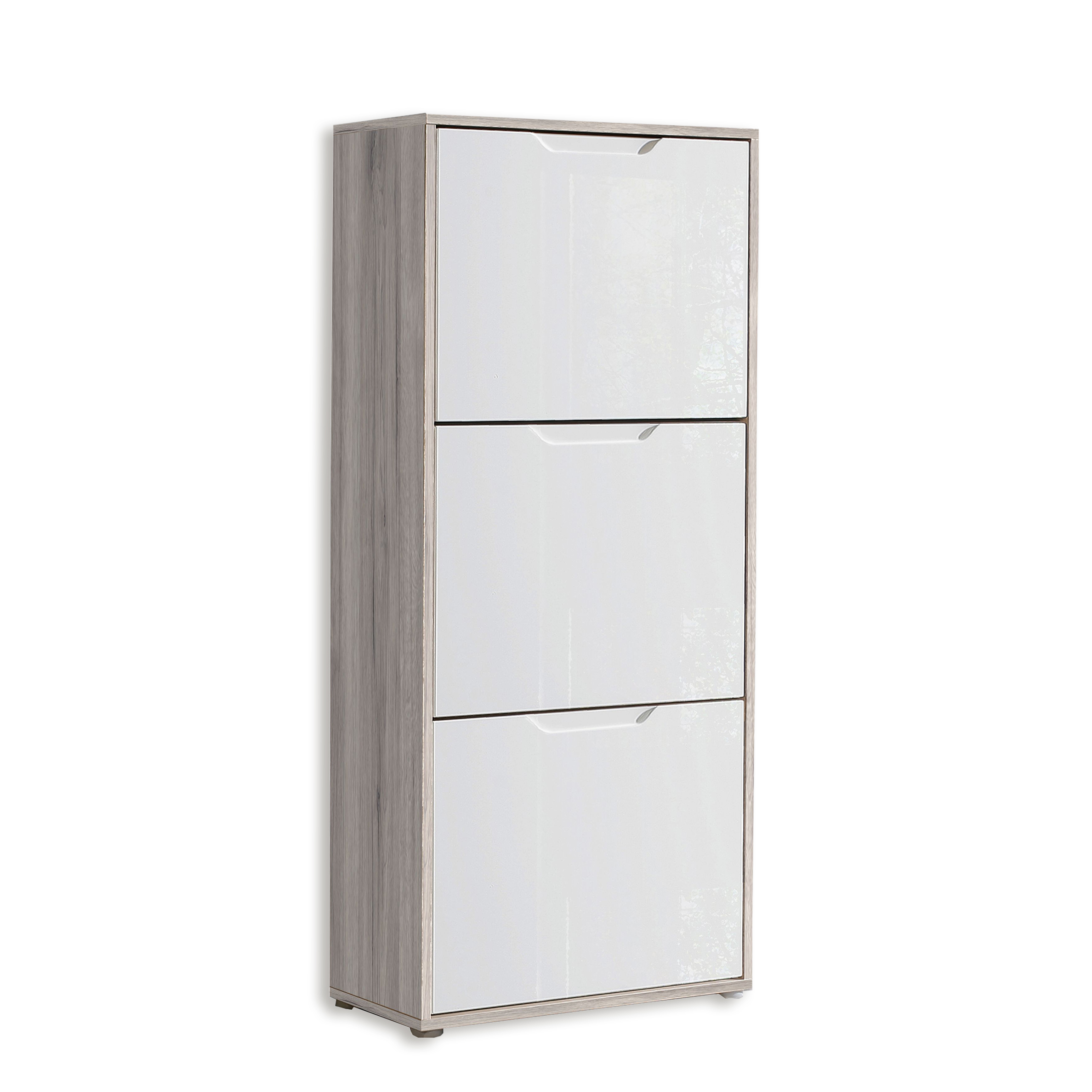 Schuhschrank - weiß-Sandeiche - 55,2 cm breit | Online bei ROLLER kaufen