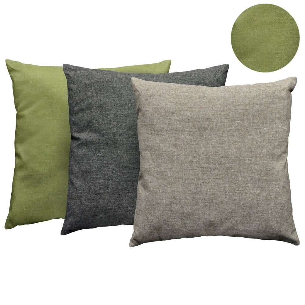 Outdoor-Kissen MELANGE - grün - 45x45 cm | Sofakissen | Kissen