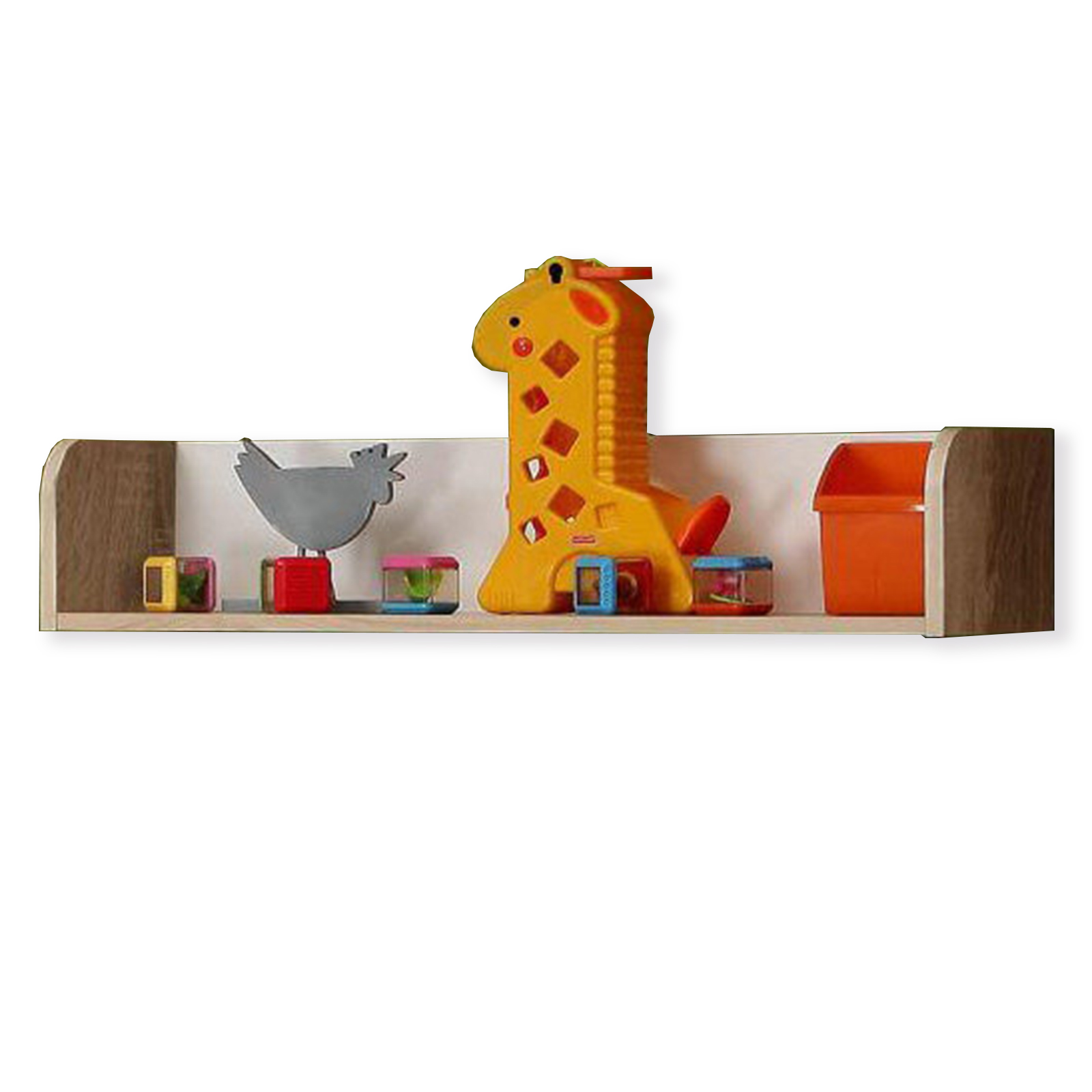 Wandregal - Sonoma Eiche-weiß - 80 cm