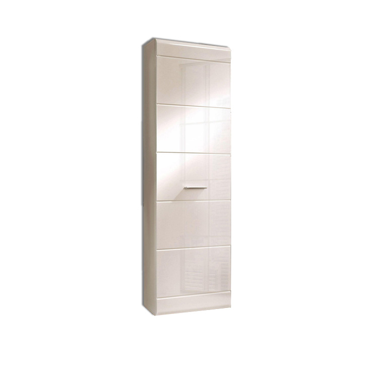 Kleiderschrank - weiß Hochglanz - 55,1 cm breit