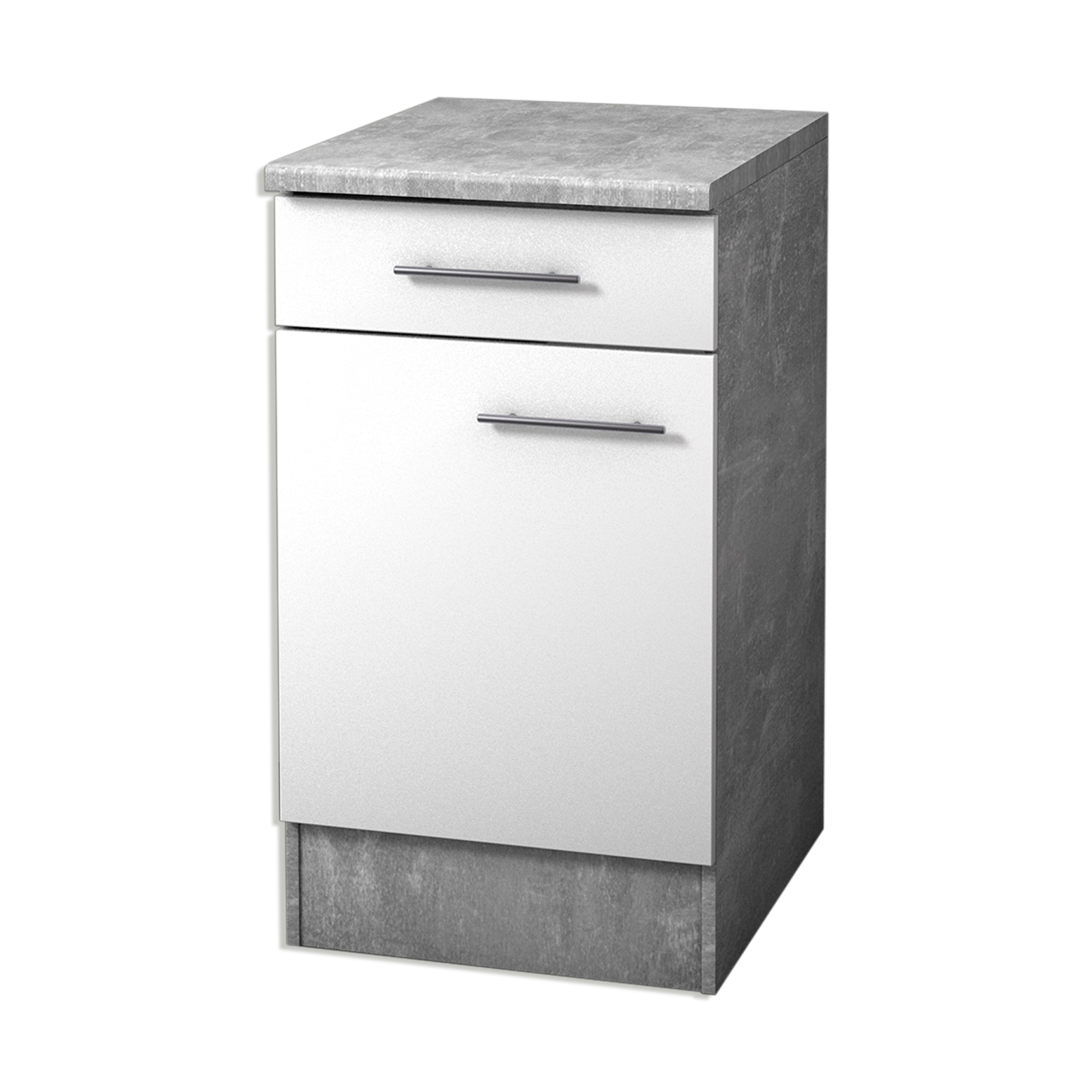 Unterschrank - Beton-weiß - 50 cm