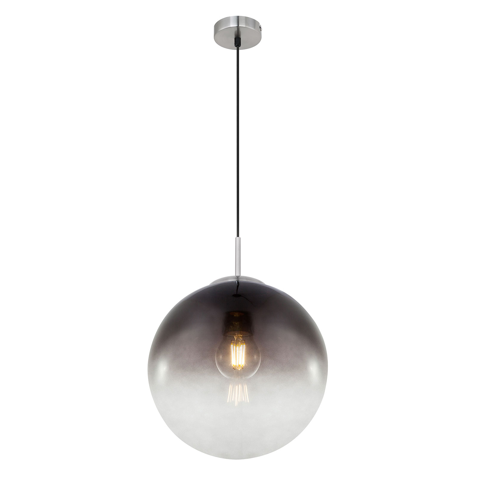 Pendelleuchte - rauchgrau - Glas - Ø 30 cm