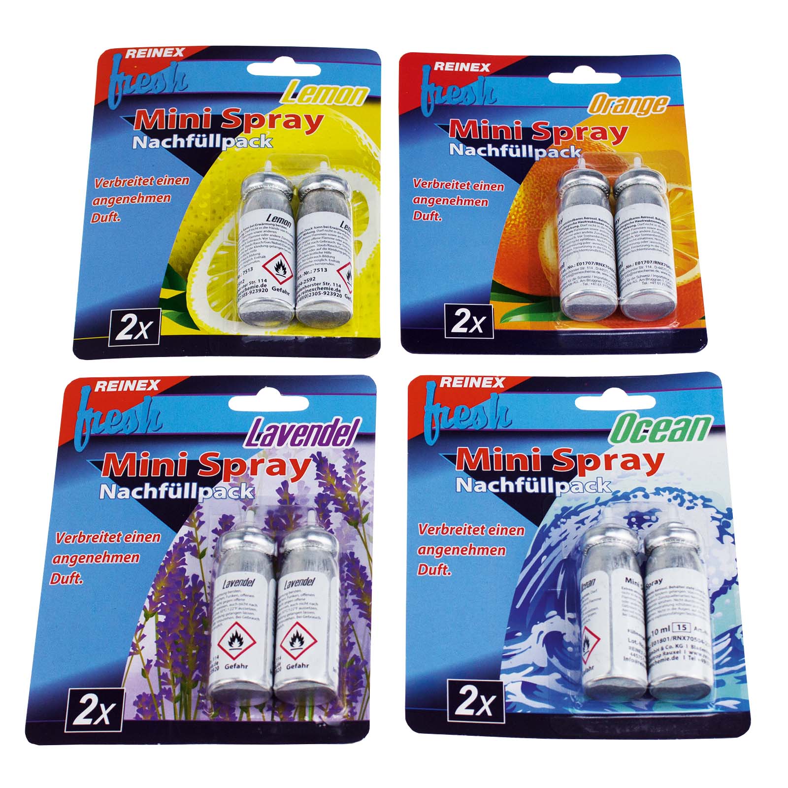 fresh Mini Spray - 2er Nachfüllpack - sortiert