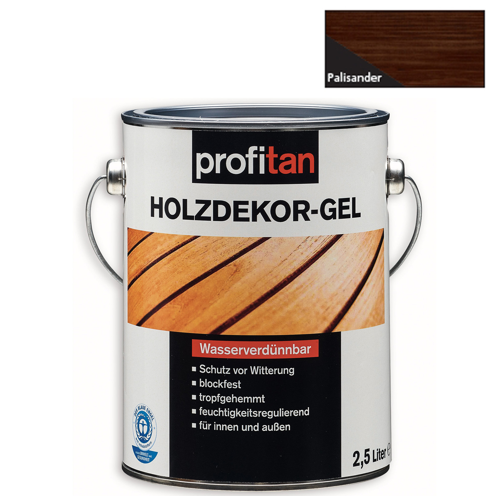profitan Holzdekor-Gel - palisander - 2,5 Liter