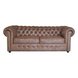 2,5-Sitzer Big-Sofa - braun - Vintage - Microfaser