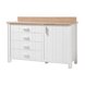 Sideboard COTTAGE - Pinie weiß-Verzasca Eiche - 151 cm breit