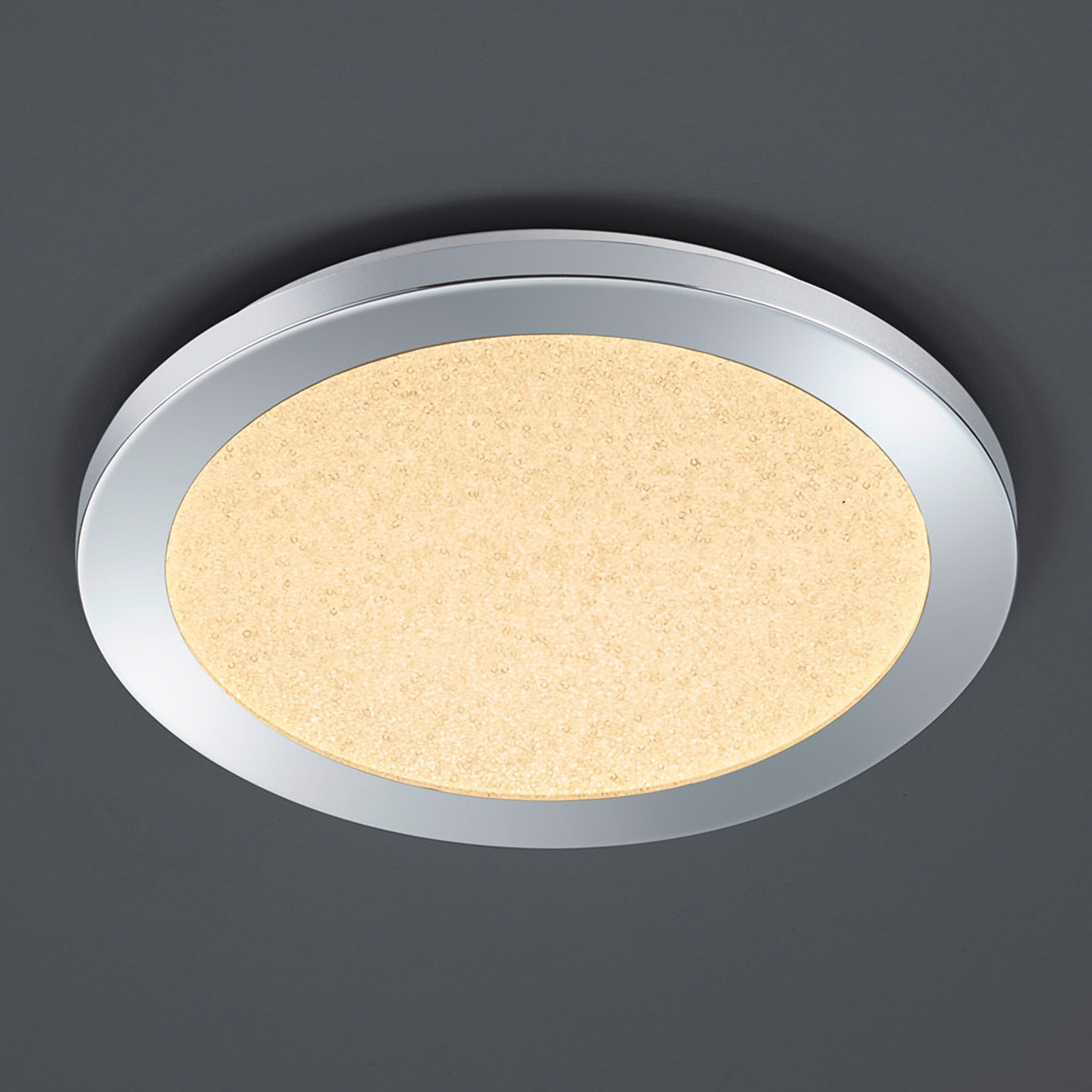 LED-Deckenleuchte - chrom - Switch-Dimmer - Ø 26 cm