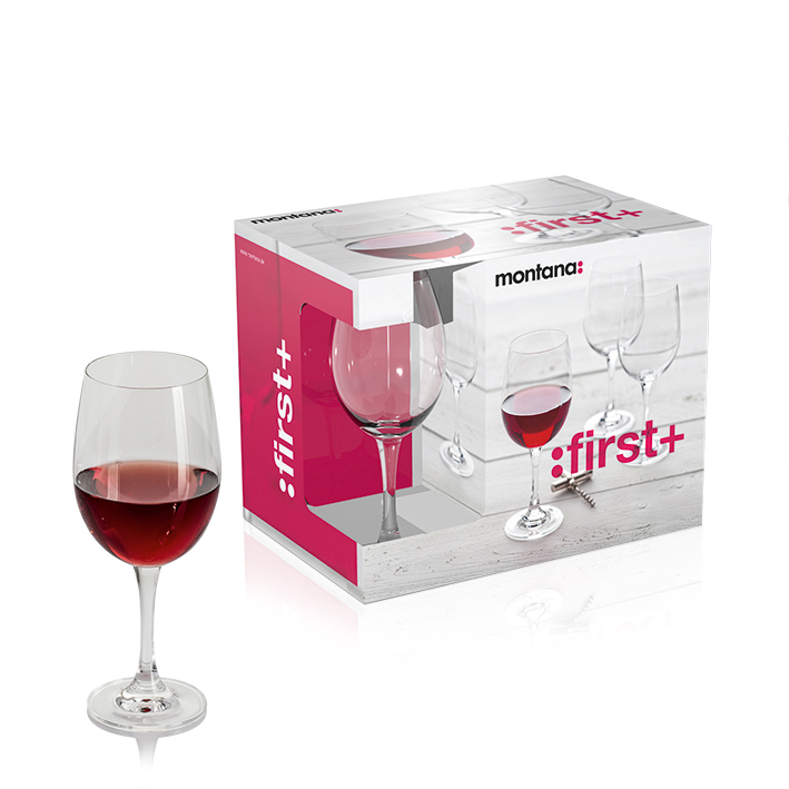 6er Set Rotweingläser - je 440 ml