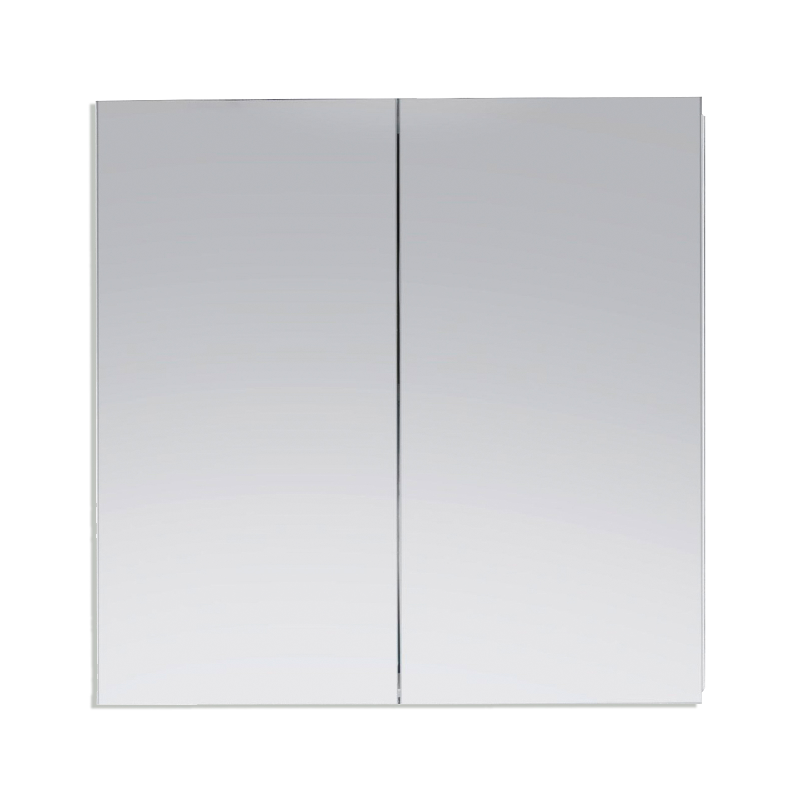 Spiegelschrank - weiß Hochglanz - 2 Spiegeltüren - 60 cm breit