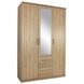 Kombi-Drehtürenschrank - Sonoma Eiche - 3-türig - 136 cm breit
