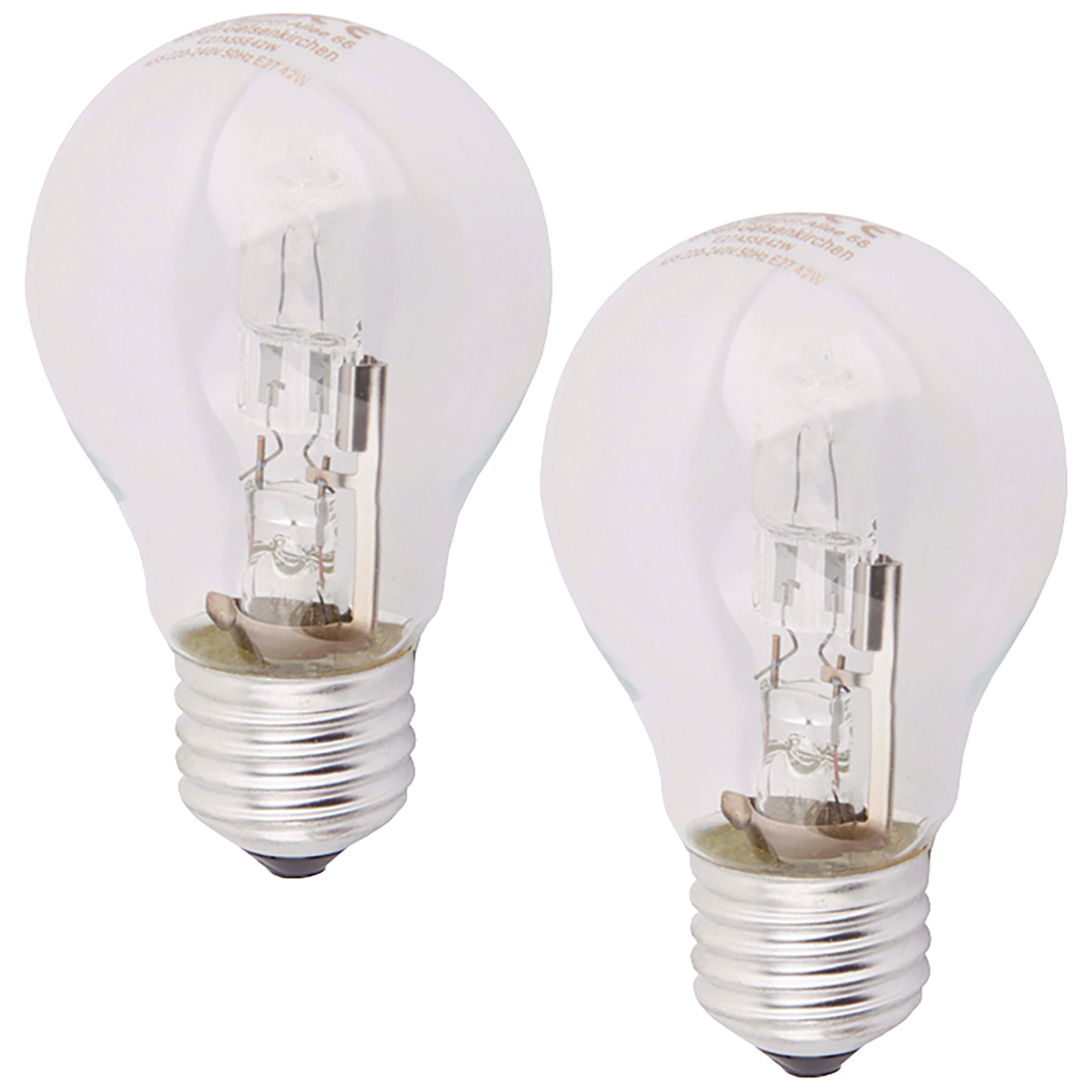 2er Pack Leuchtmittel Tropfen - E27 - 46 W - warmweiß