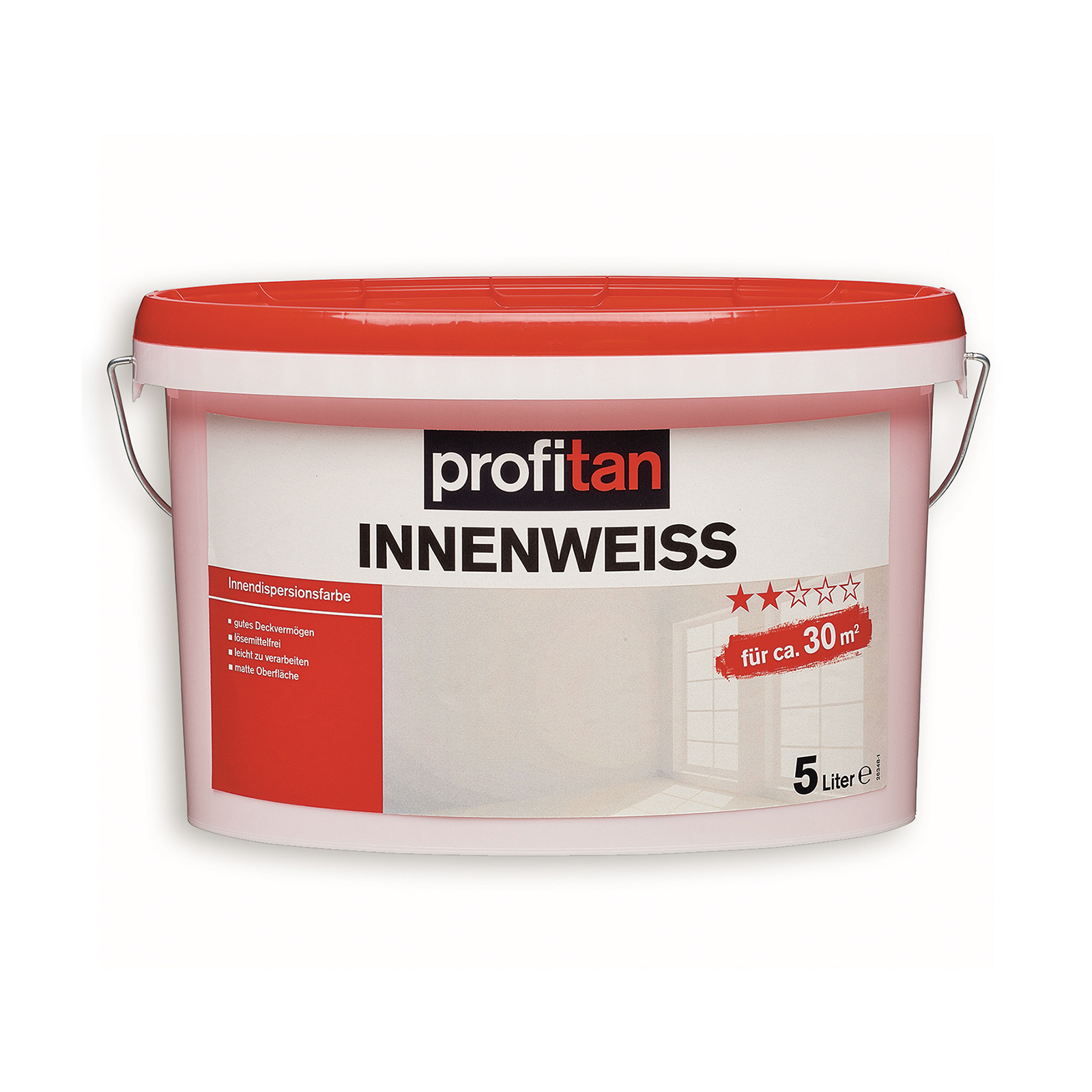 profitan Innenweiß Wand- und Deckenfarbe - matt - 5 Liter