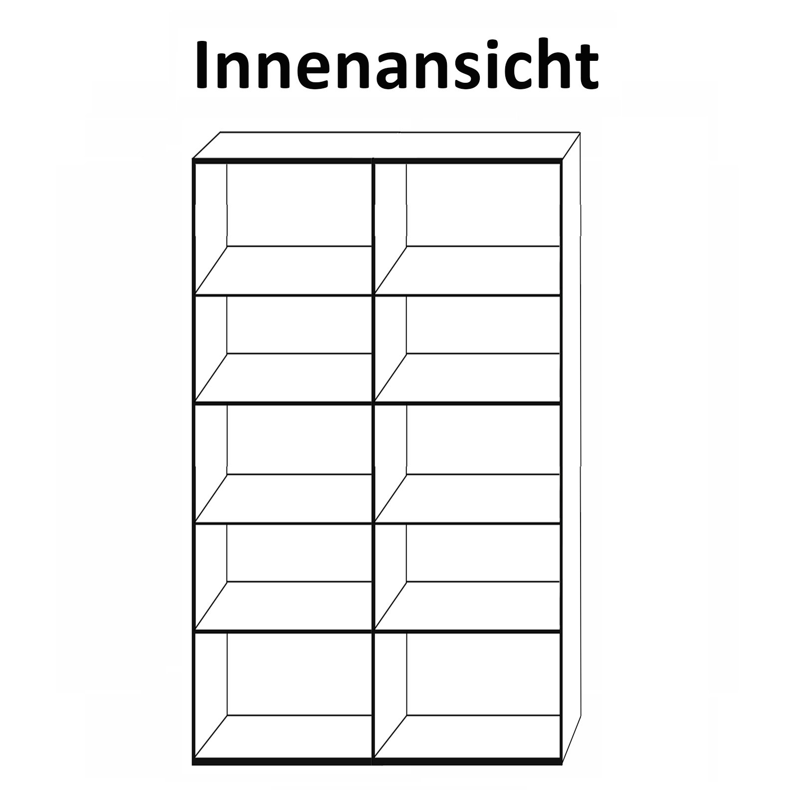 Vitrine - Wildeiche teilmassiv - 110 cm
