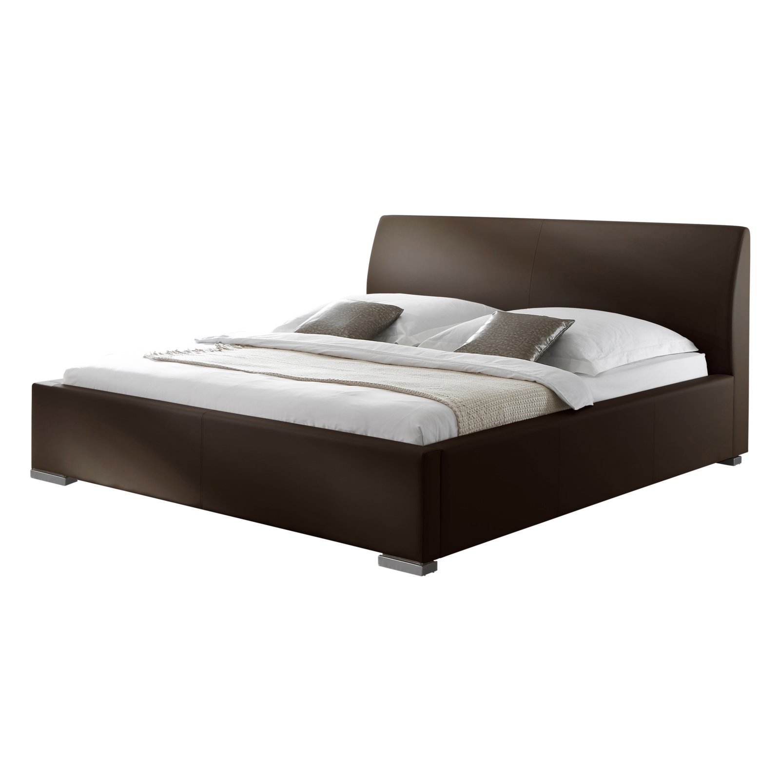 Polsterbett ALTO COMFORT - braun - Kunstleder - 100x200 cm ...