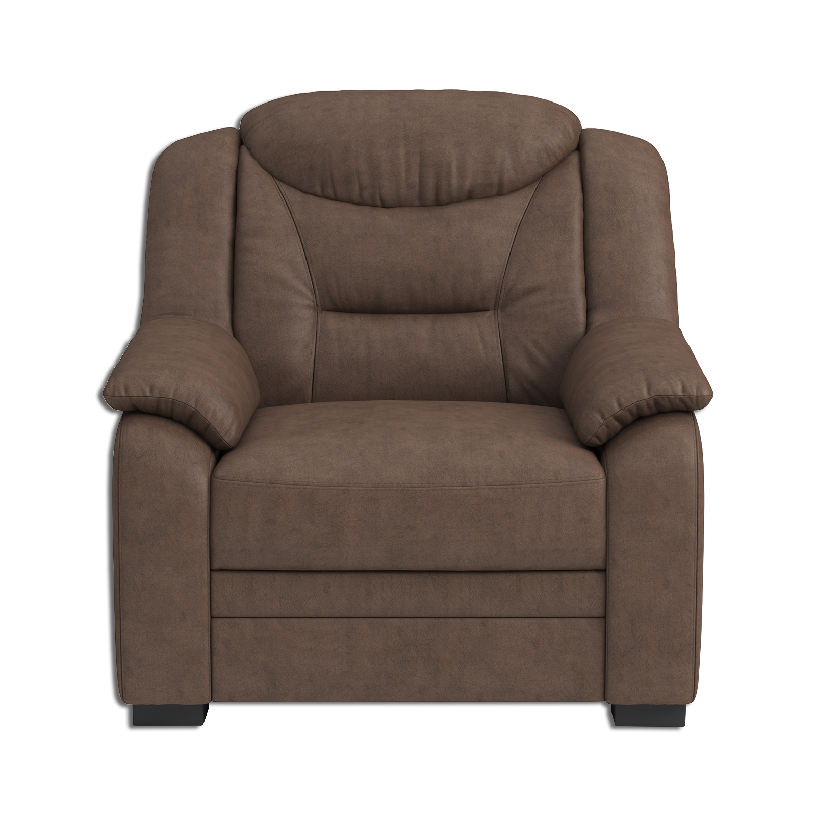 Sessel - braun - Microfaser