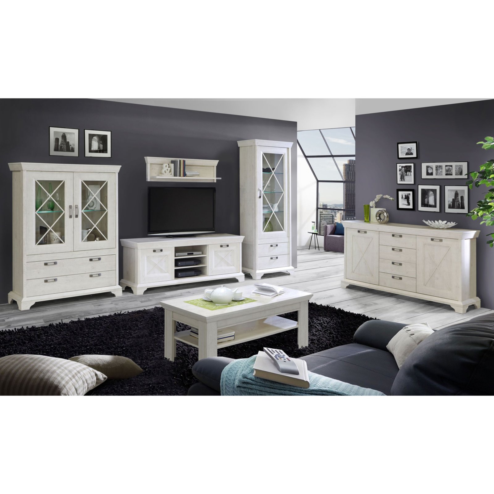 sideboard - pinie weiß - 178 cm breit | online bei roller kaufen