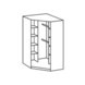 Eckschrank - Alpinweiß-rose - 95 cm