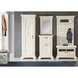 Garderobenschrank - Pinie weiß - 73 cm breit