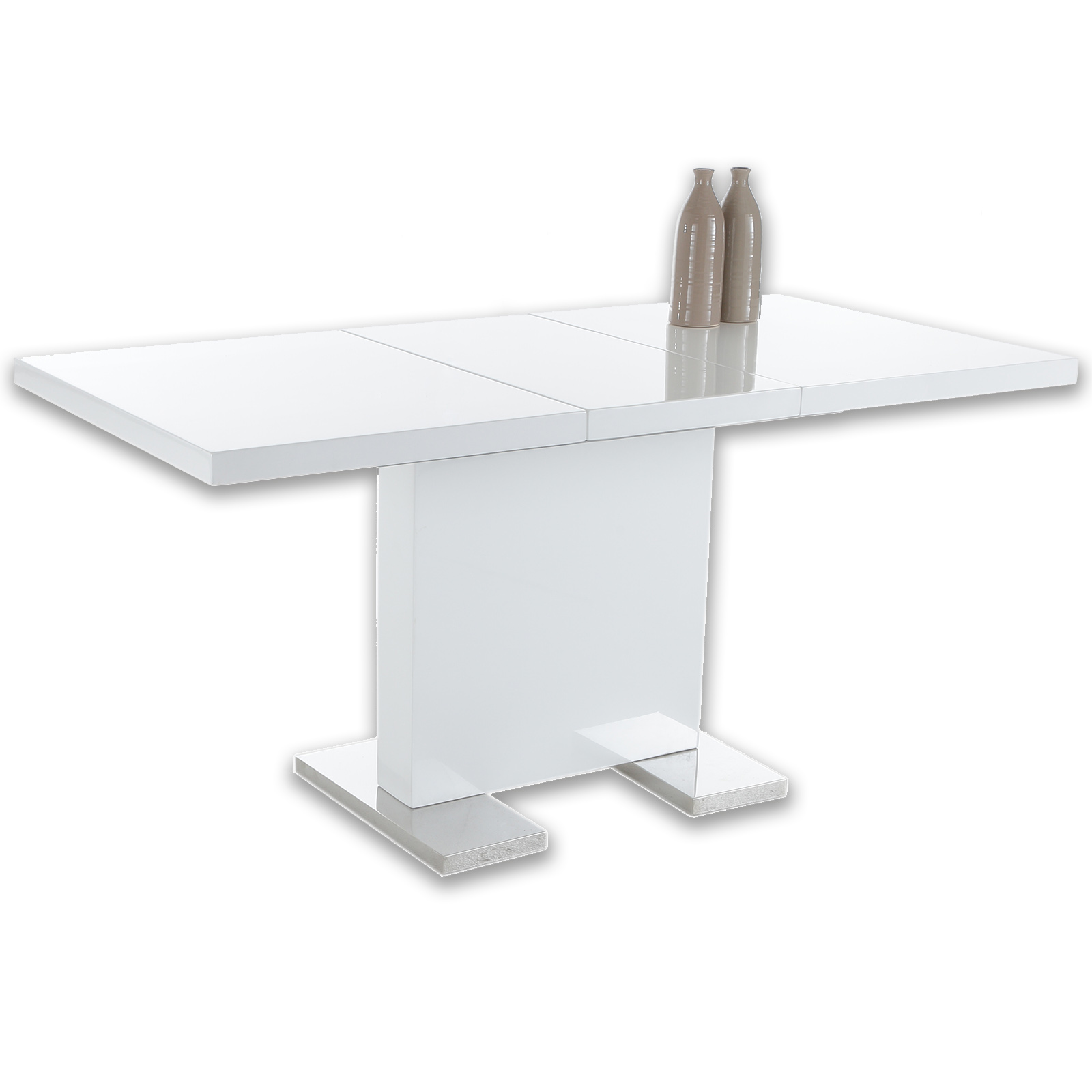 Tisch Weiss Hochglanz Ausziehbar 120x80 Cm Online Bei Roller Kaufen