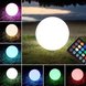 Solar LED-RGB-Kugel - weiß - 30 cm