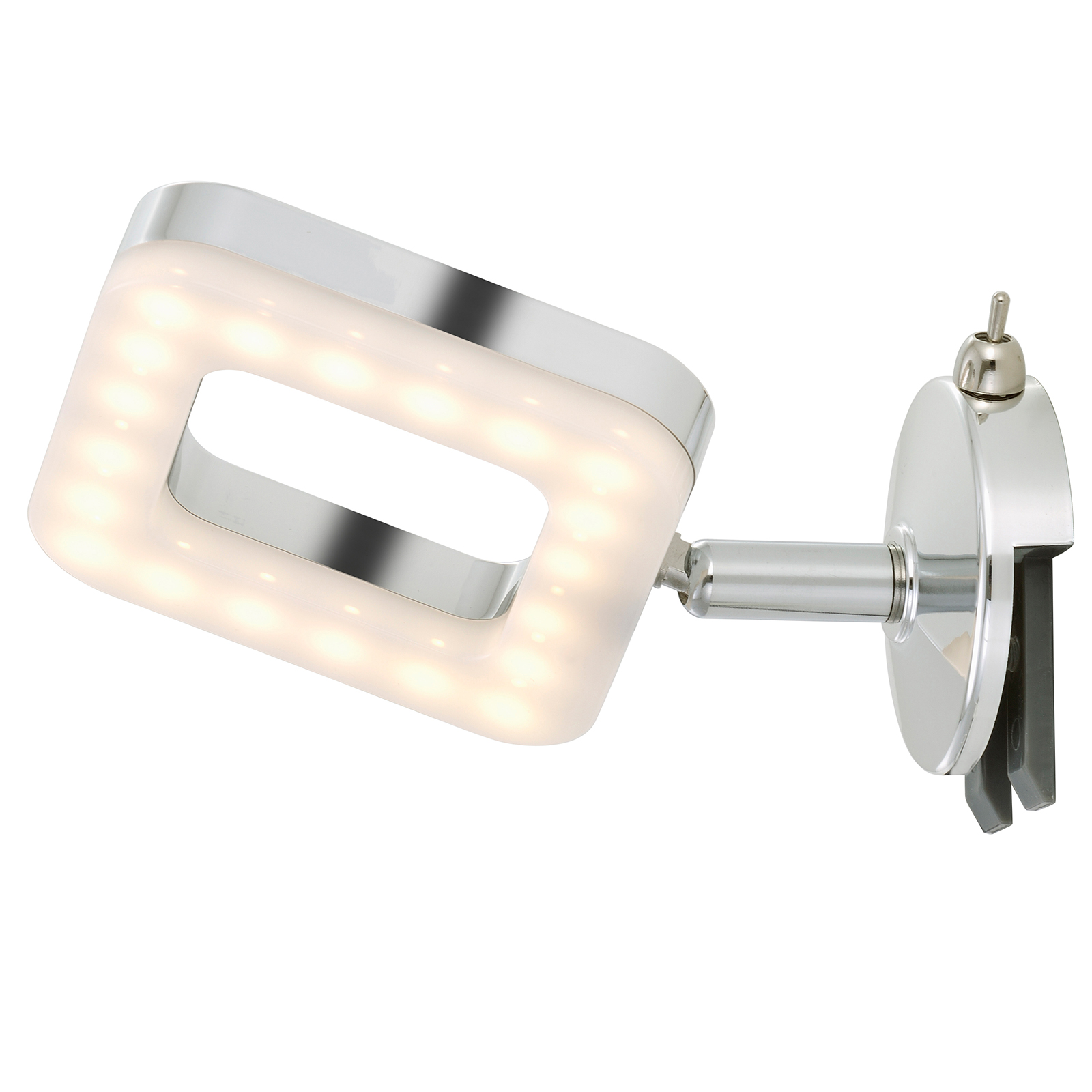 LED-Spiegellampe - Chrom-weiß - 1-flammig