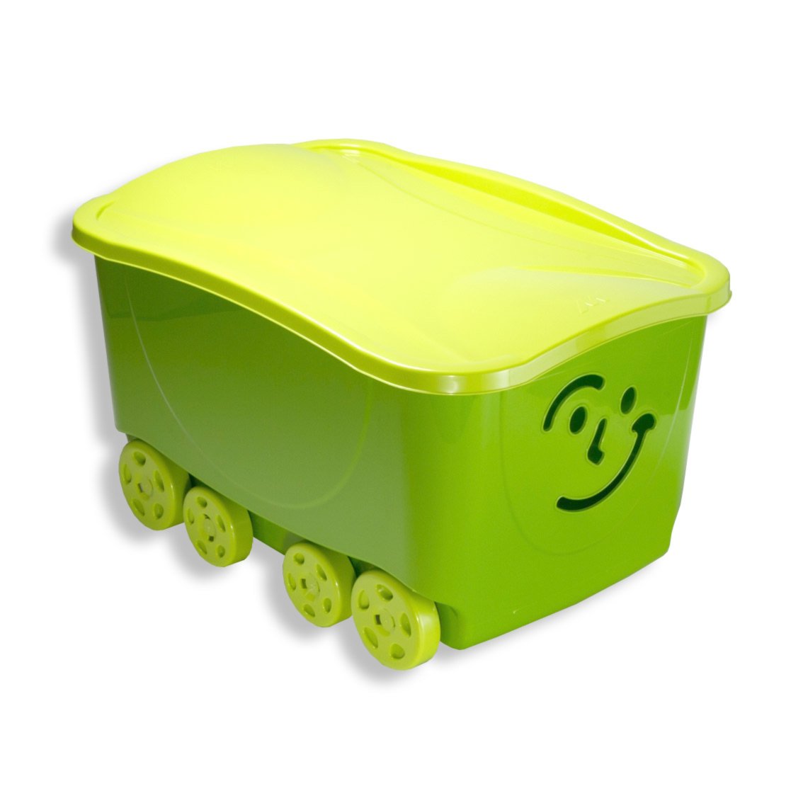 Rollbox FANCY - grün - mit Deckel - auf Rollen | Online