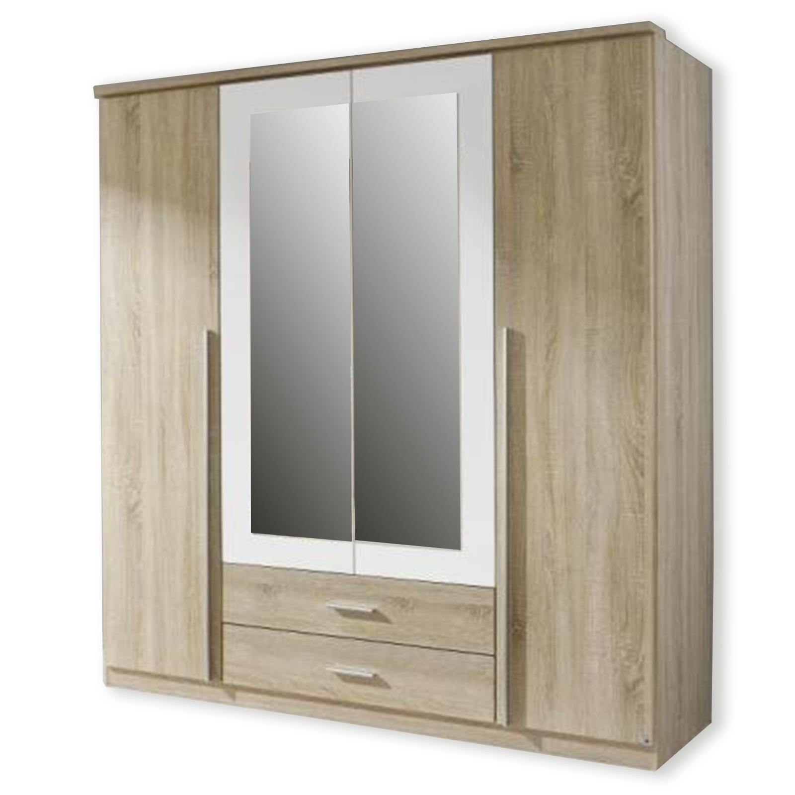 Kleiderschrank - Sonoma Eiche-alpinweiß - 181 cm