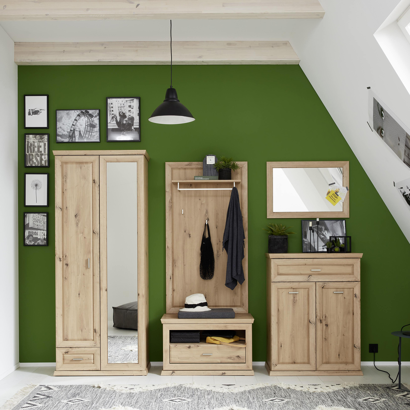 Sitzbank - Artisan Eiche - 81 cm breit