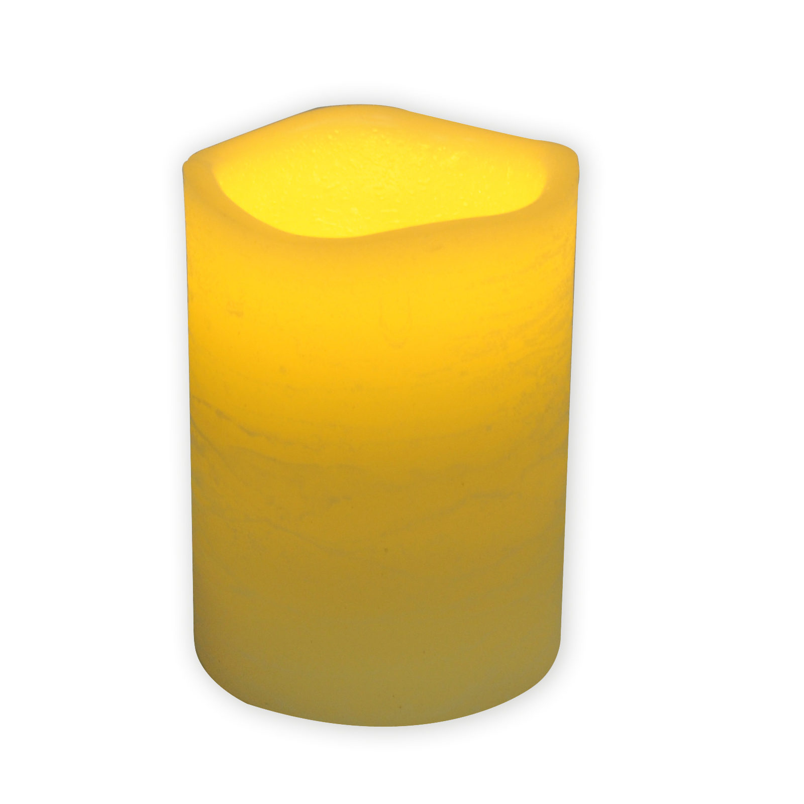LED-Kerze - creme - mit Flackereffekt - 10 cm