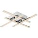 LED-Deckenleuchte CROSS - Chrom - warmweiß