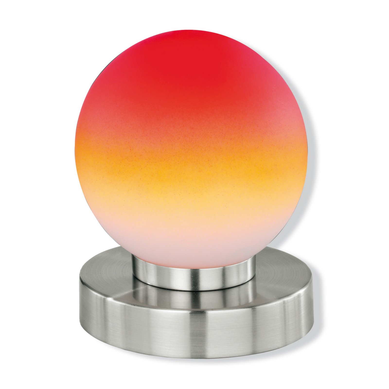 Tischlampe Touch Funktion Kugel Orange Rot