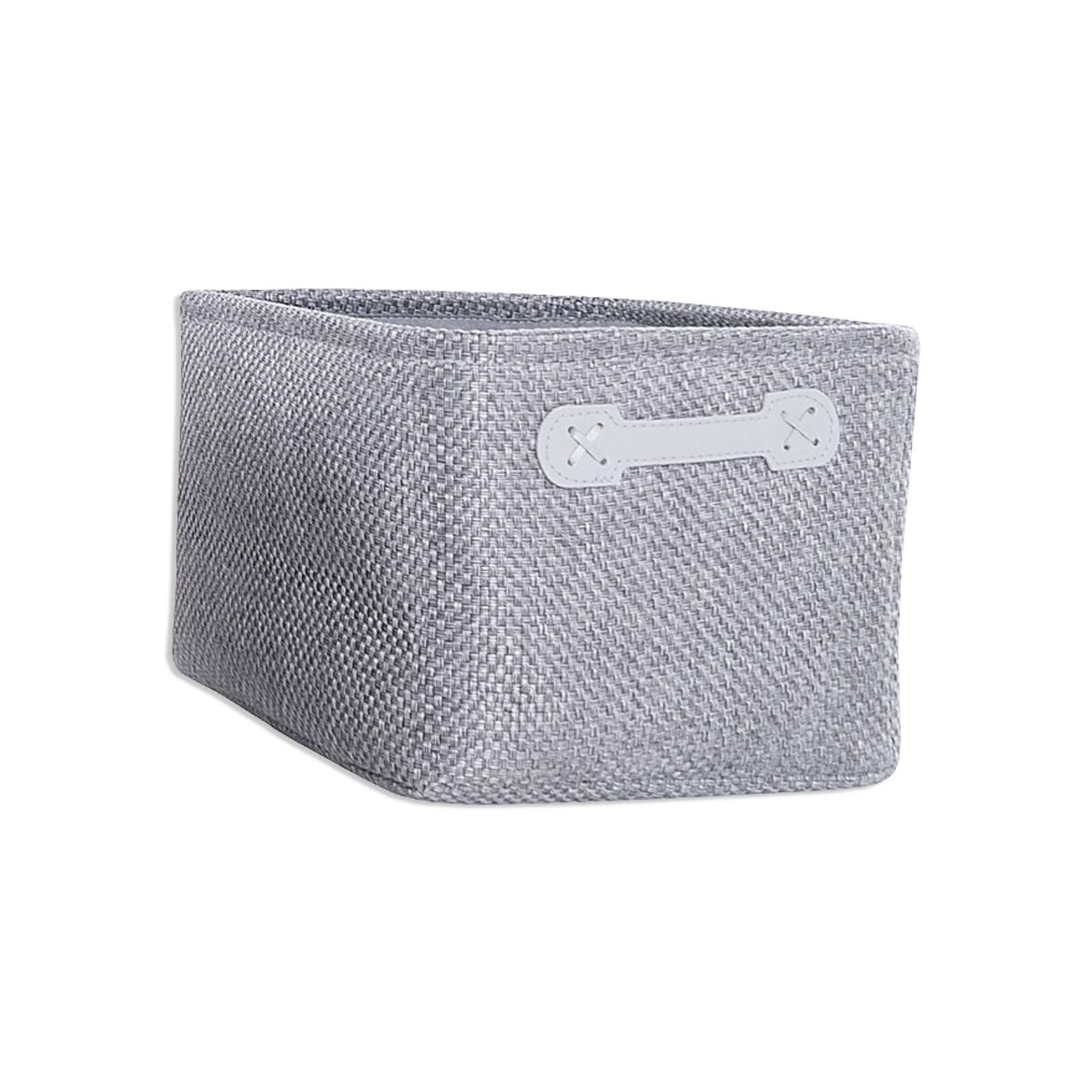 Aufbewahrungsbox - grau - Jute - Größe L
