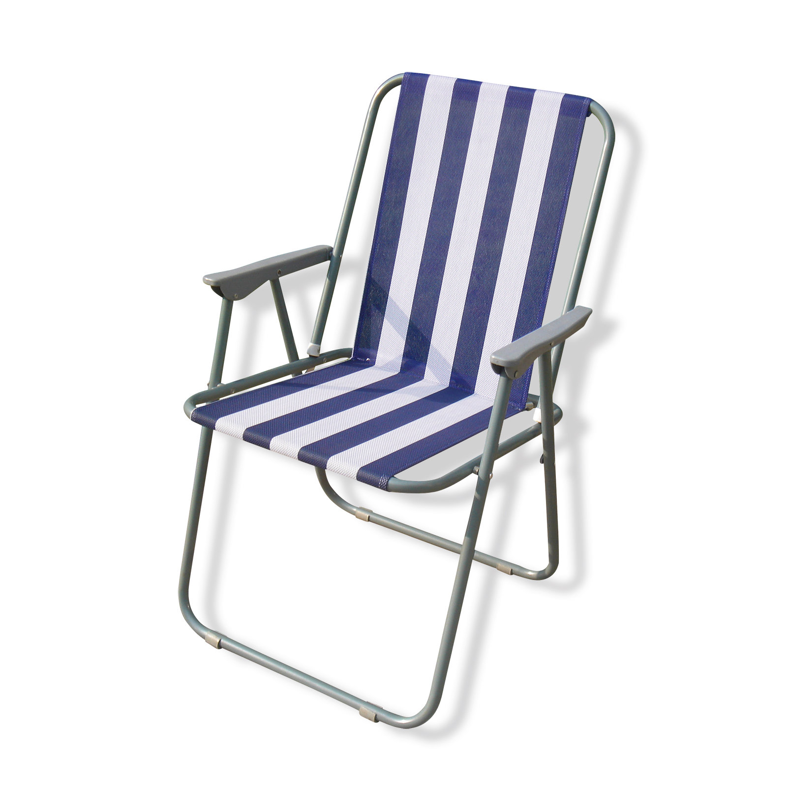 Gardiola Klappstuhl - blau-weiß - klappbar - 50x80 cm