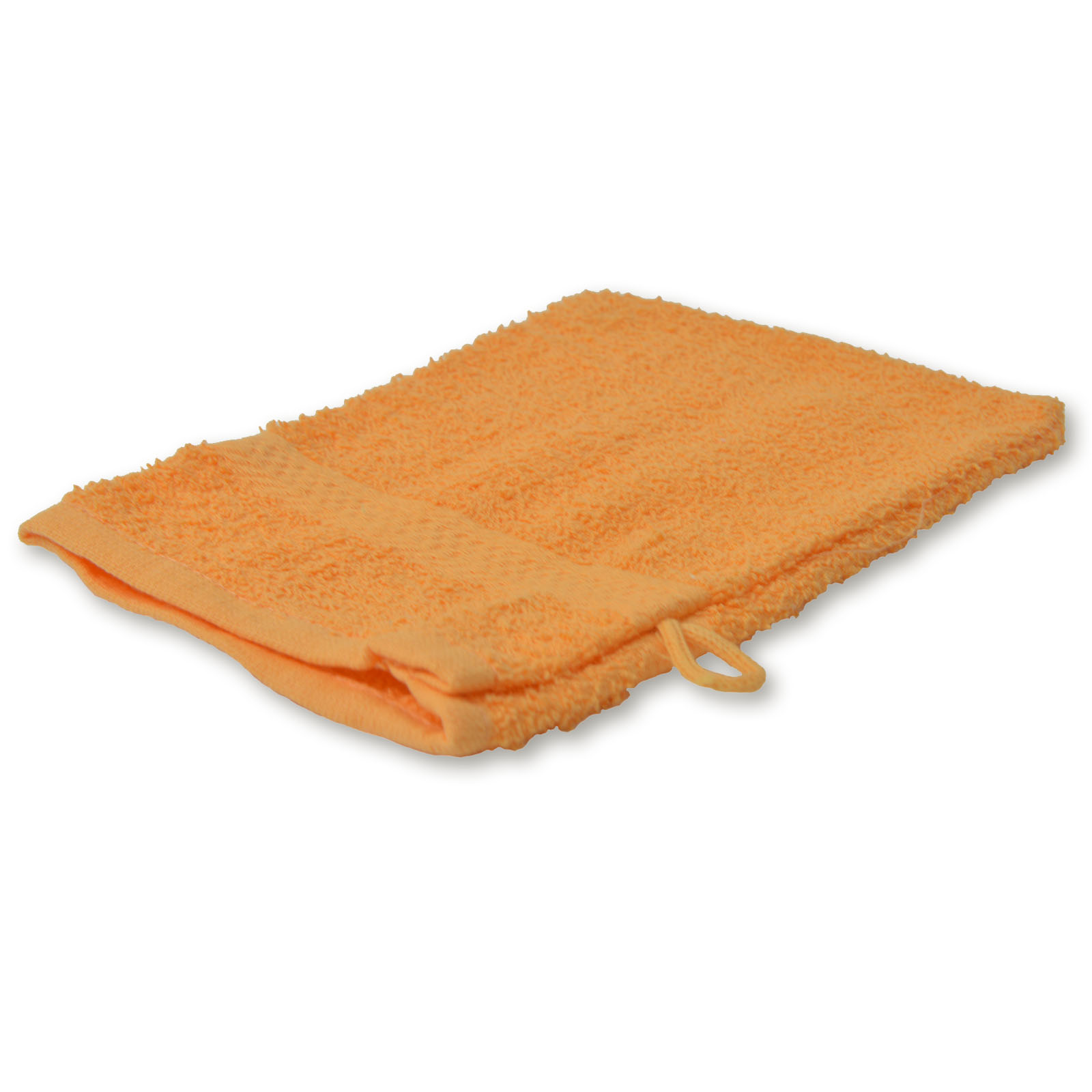 Waschhandschuh - Baumwolle - orange