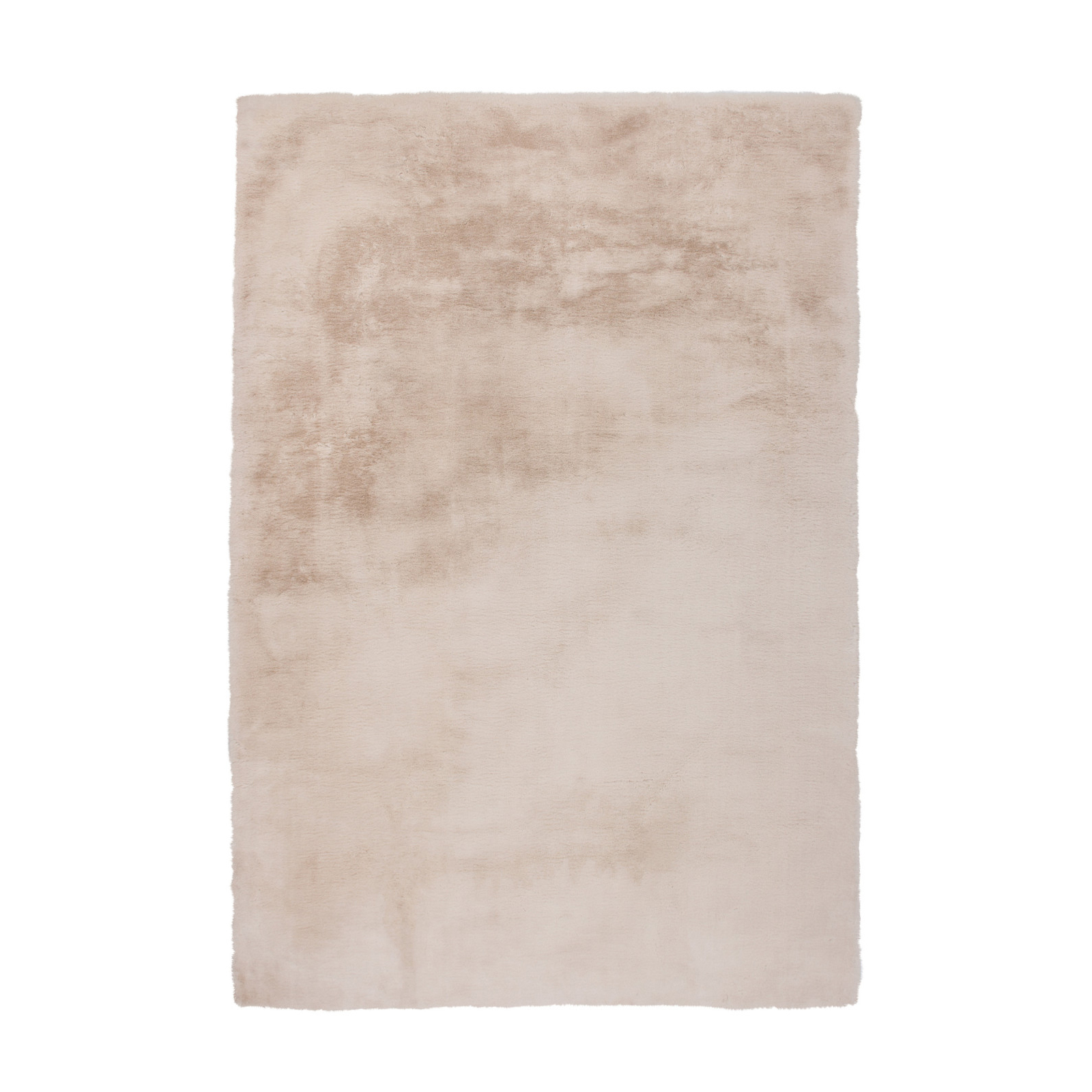 Kunstfell-Teppich - Kaninchenfell-Haptik - creme - 160x230 cm