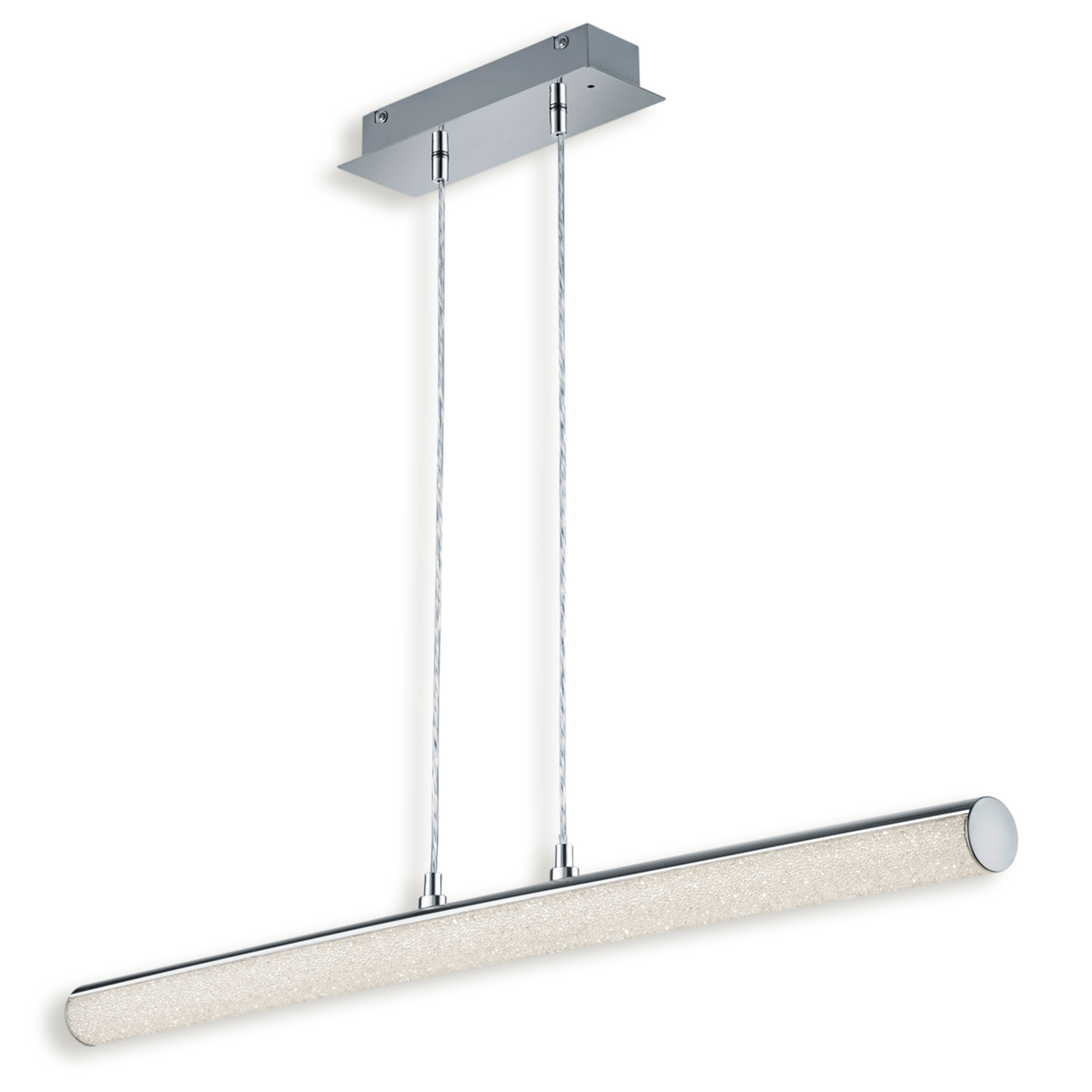 LED-RGB-Pendelleuchte - chrom - dimmbar