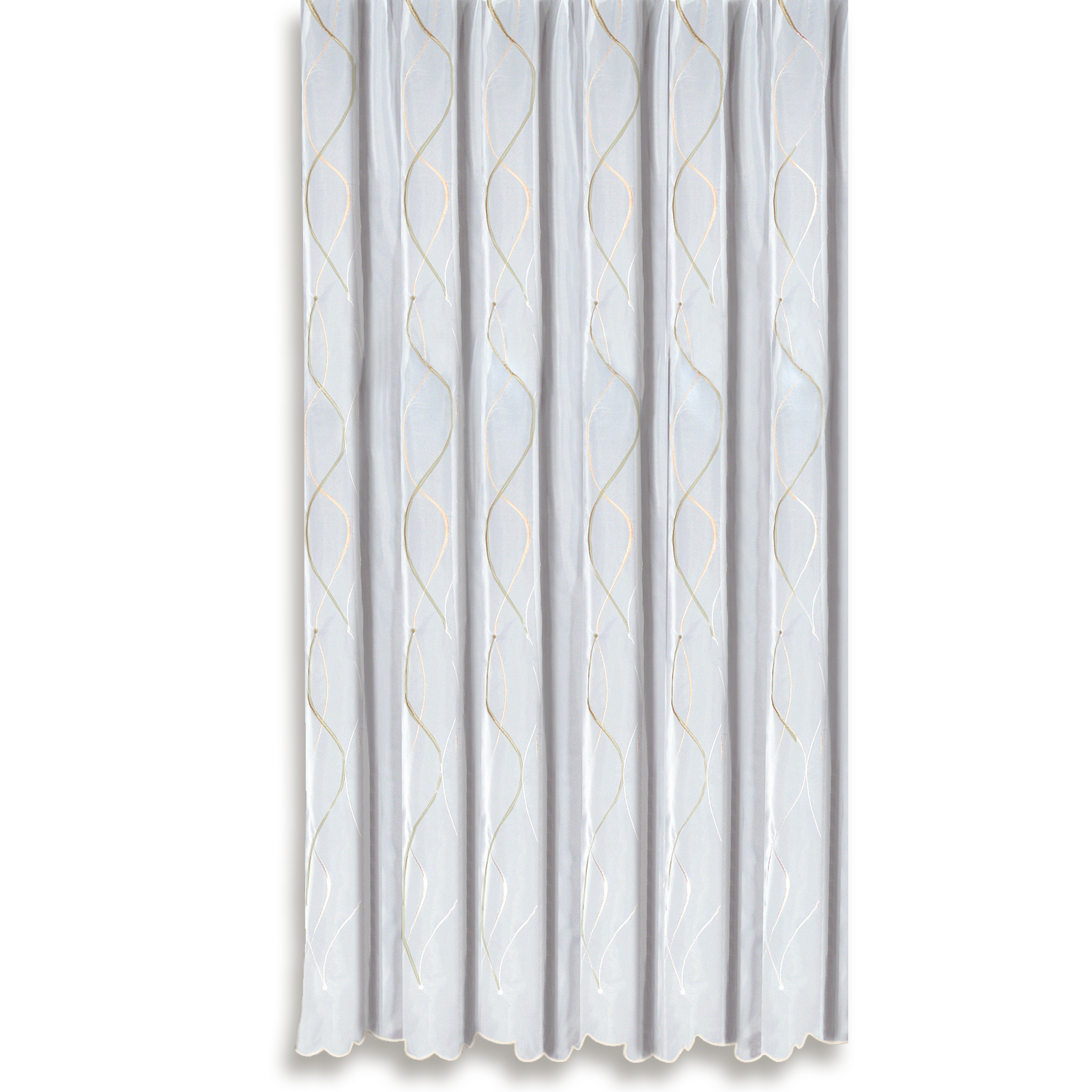 Vorhang Stick Store Weiß Beige 300x245 Cm
