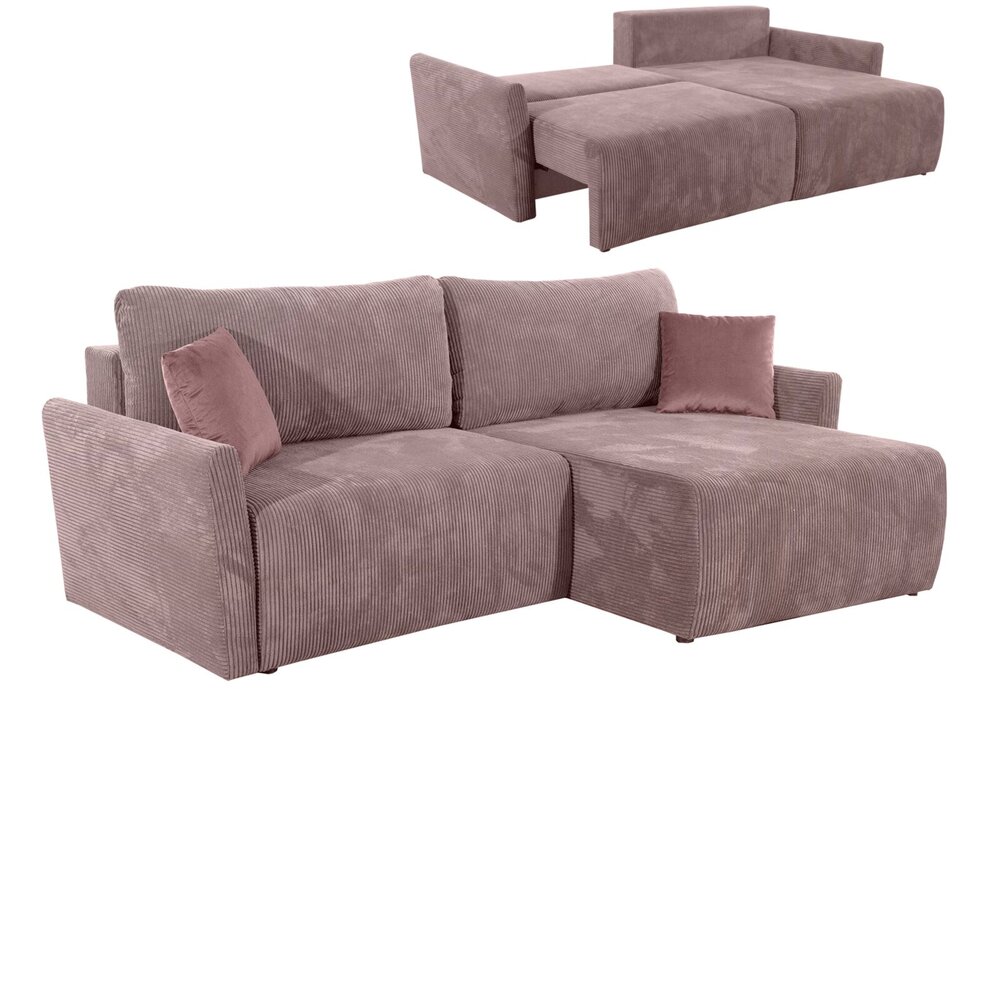 Ecksofa flamingo Liegefunktion und Bettkasten Online bei ROLLER