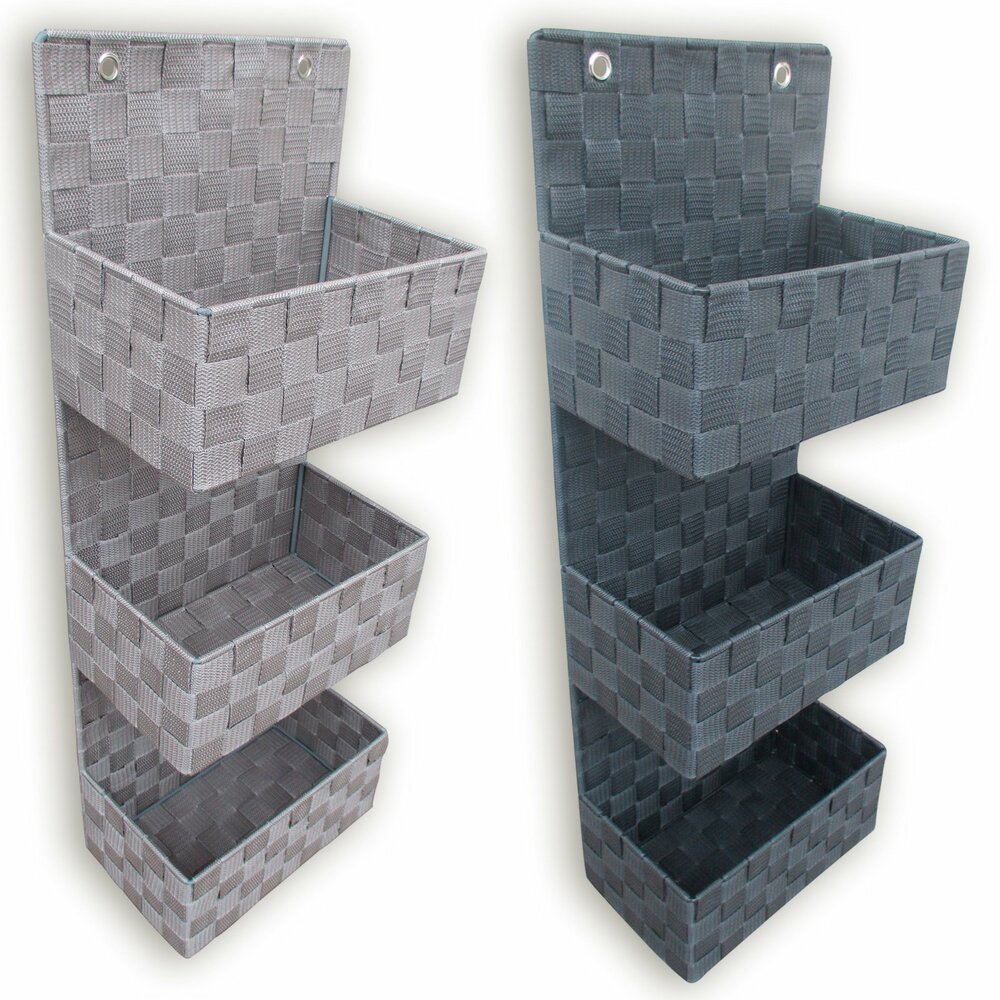 Wand-Aufbewahrungskörbe - 3 Ablagen - sortiert | Online bei ROLLER kaufen