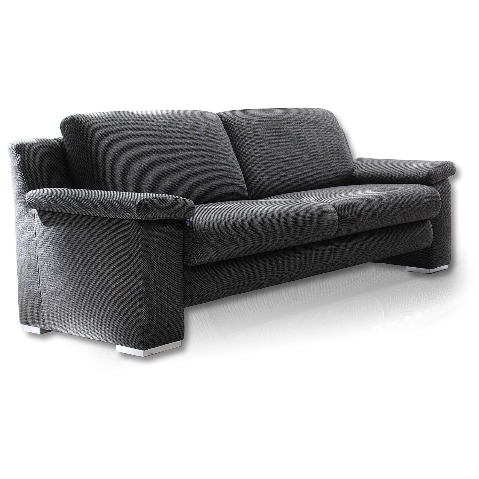 2Sitzer grau mit Federkern Einzelsofas 2er, 3er, 4er Sofas