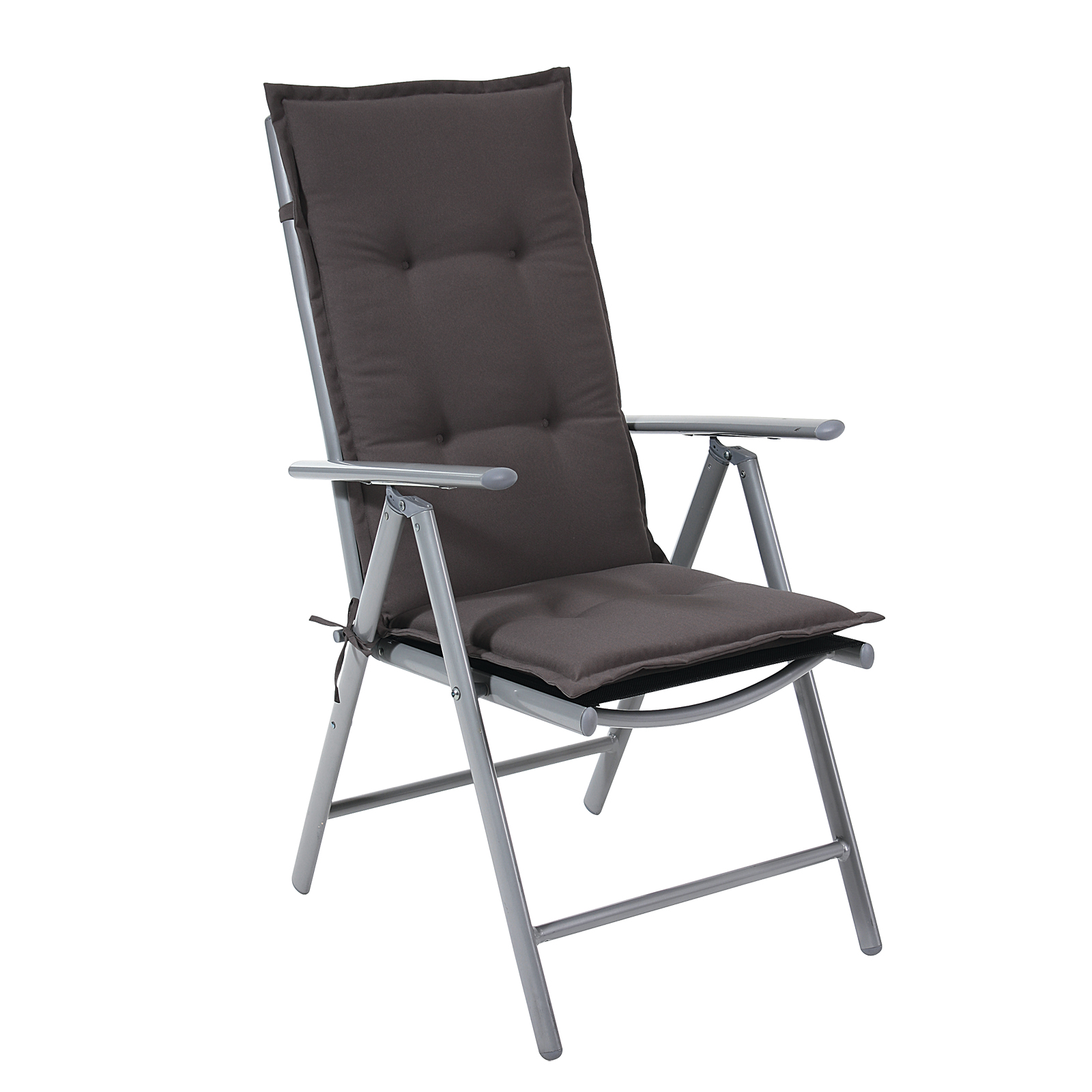 CleverPick Gartenstuhl - schwarz - klappbar - 5-fach verstellbar