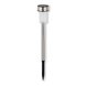 LED-Solarleuchte - silber - Erdspieß - 36 cm Höhe