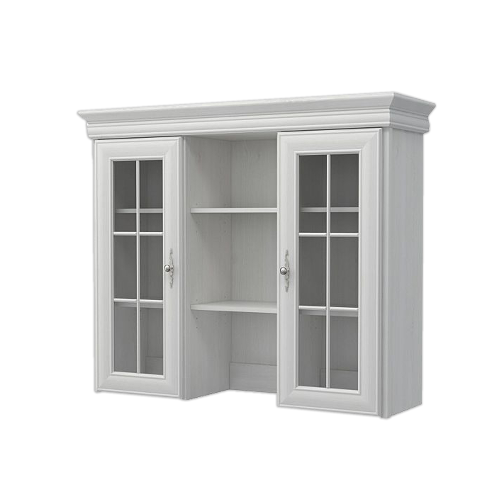 Aufsatzschrank - Schneeeiche - 122 cm breit