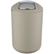 WENKO Schwingdeckel-Kosmetikeimer BRASIL - taupe - 6,5 Liter