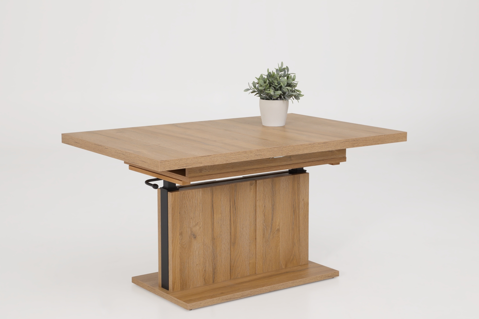 Couchtisch - Alteiche - höhenverstellbar - ausziehbar