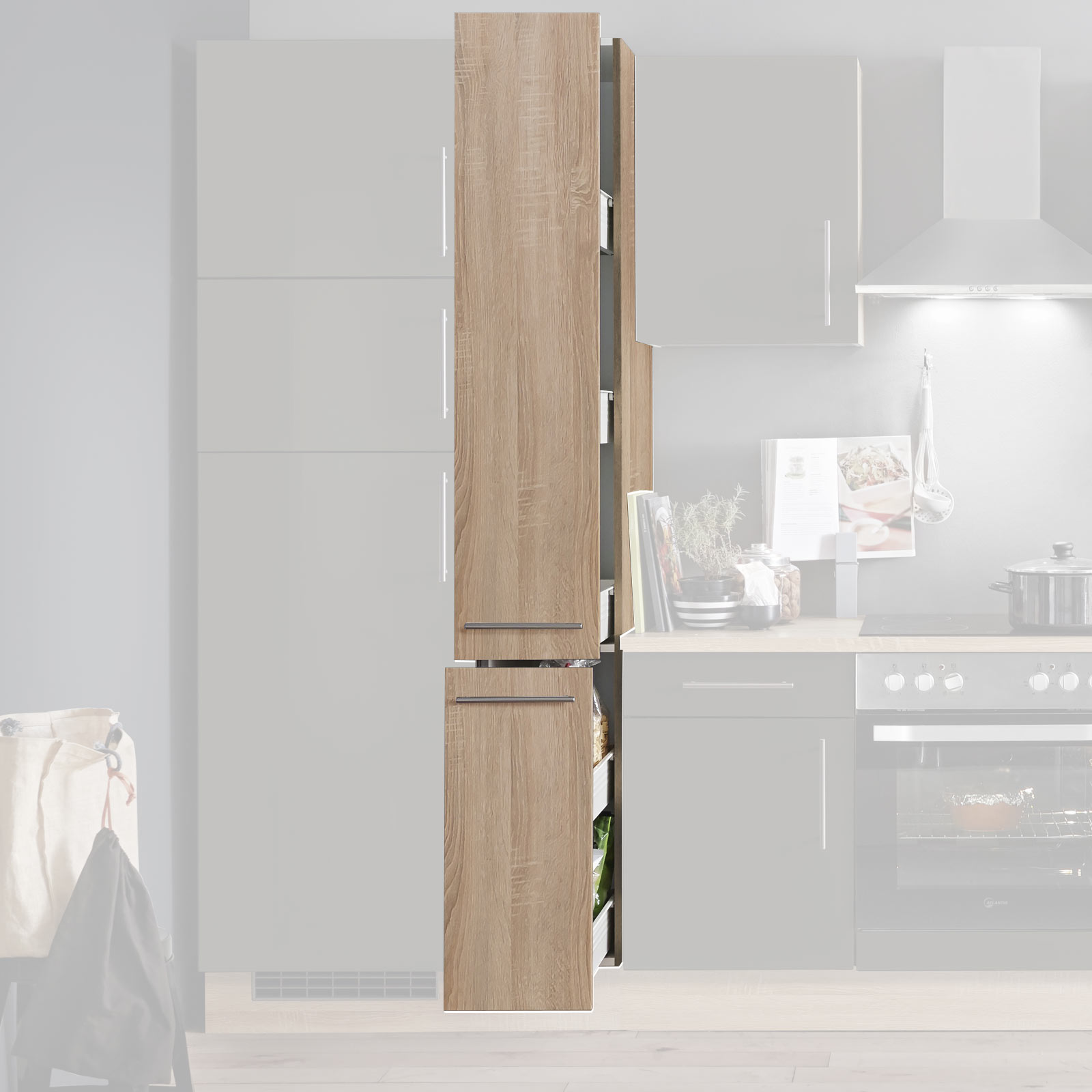 Apothekerschrank - Sonoma Eiche - 30 cm