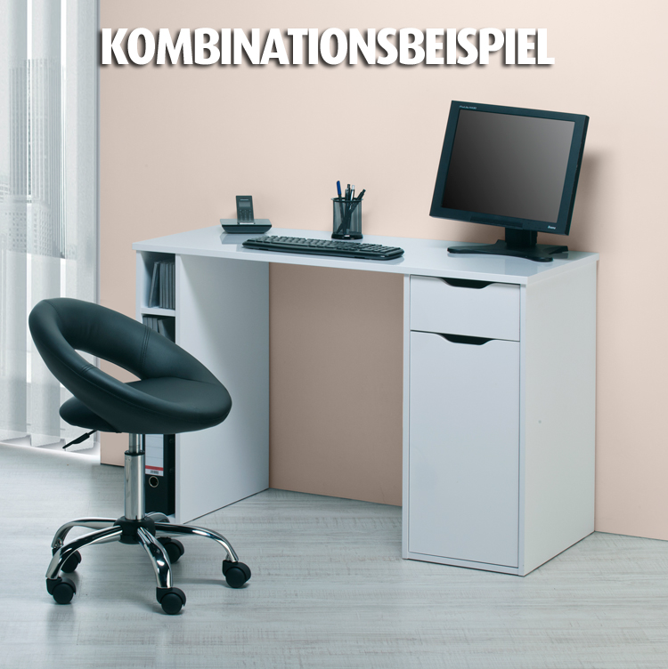 Drehstuhl - schwarz - Kunstleder