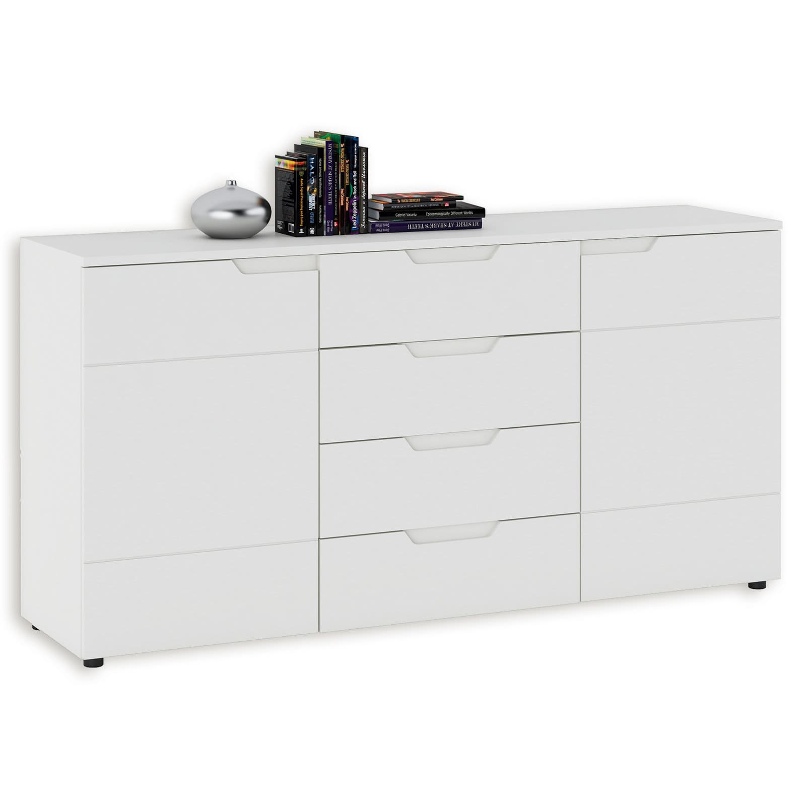 Sideboard - weiß - 4 Schubkästen - 160 cm breit