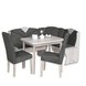 4-teilige Eckbankgruppe - Sandeiche - 160x120 cm