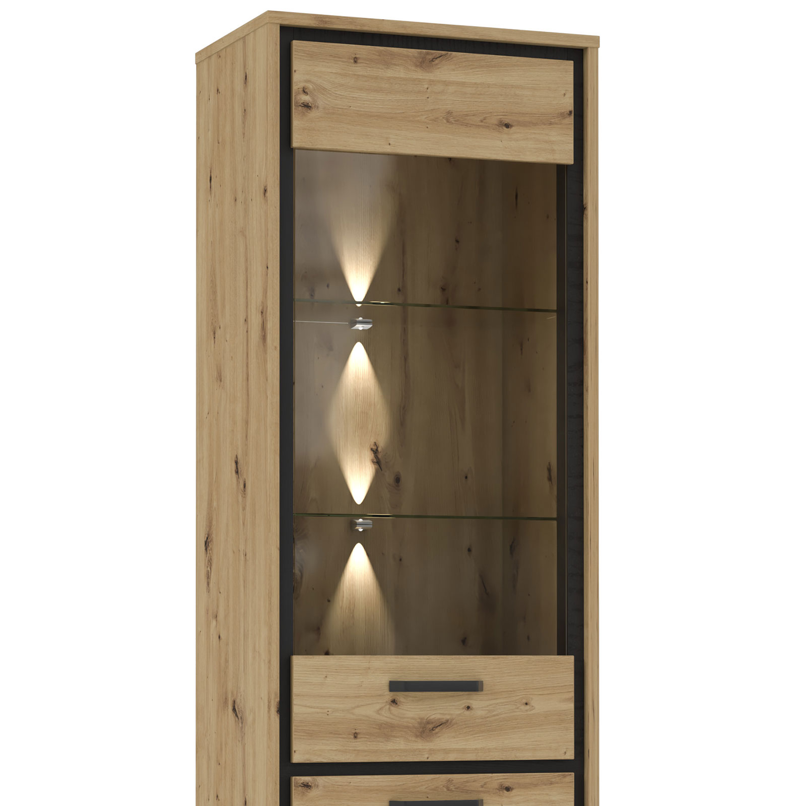 Vitrine - Artisan Eiche - 64 cm